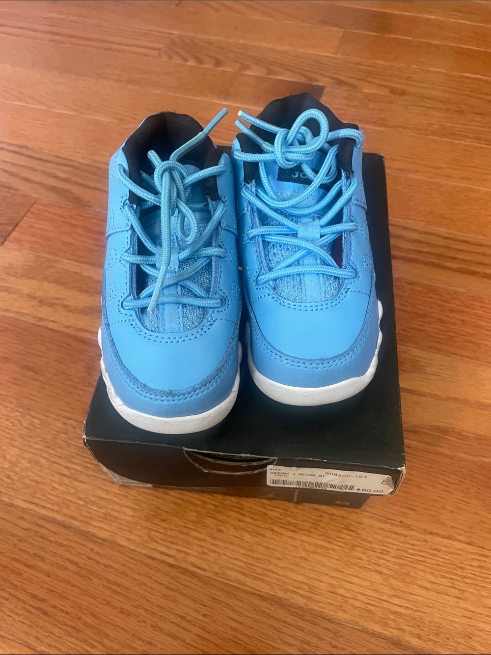 Jordan Kids Light Blue Lace-Up Sneakers
